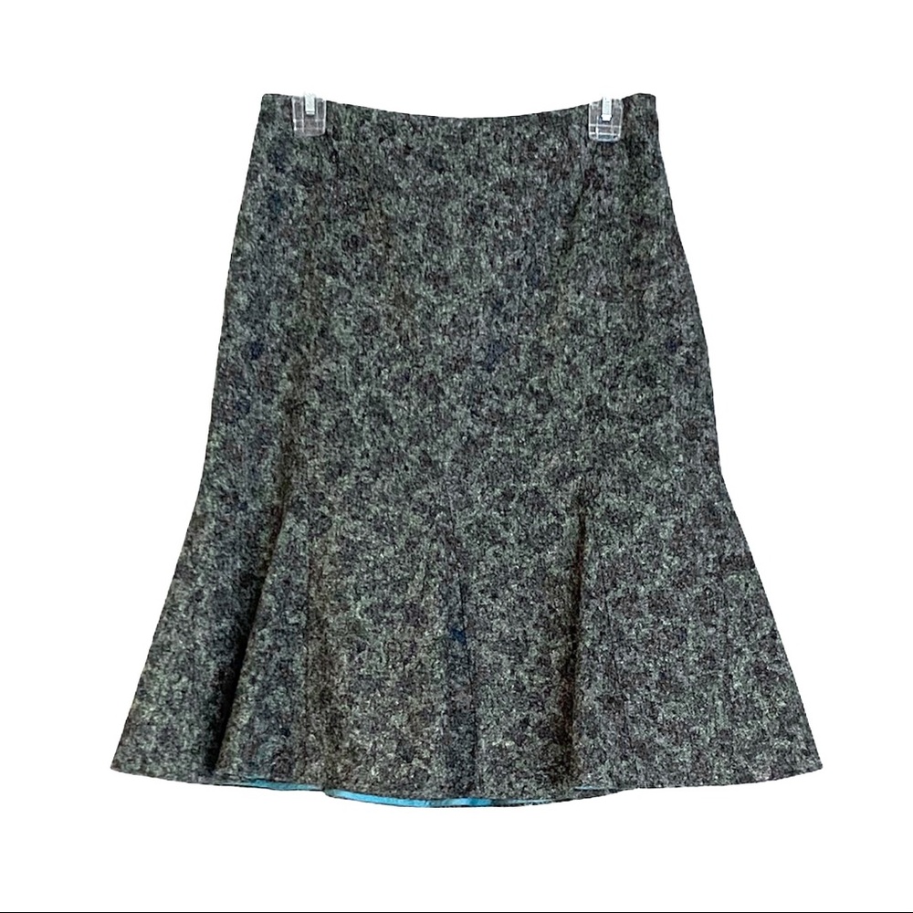 Albert Nipon Silk Wool Blend Tweed Flare Peplum M… - image 1